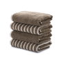 Mijolnir Stripe Melange - Brown Juego de Toallas de Mano